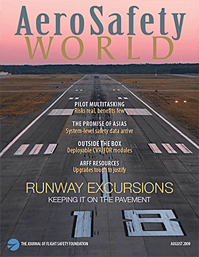 AeroSafety World August 2009 Table of Contents