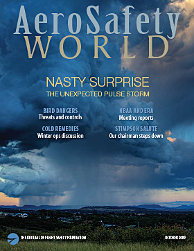 AeroSafety World October 2009 Table of Contents