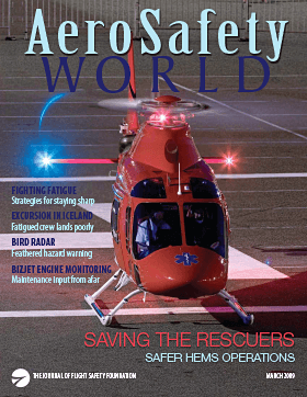 AeroSafety World March 2009 Table of Contents