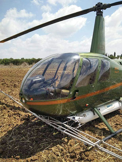 Small Helicopter, Commercially-Operated Drone Collide in Israel
