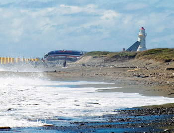 Shoved Into a Black Hole