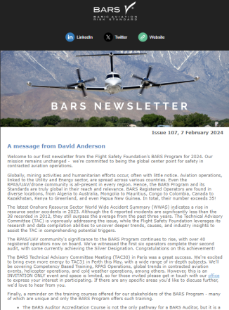 BARS Newsletter – Anticipate a Big 2024