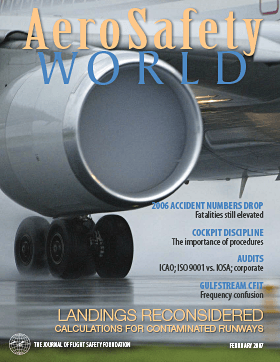 AeroSafety World February 2007 Table of Contents