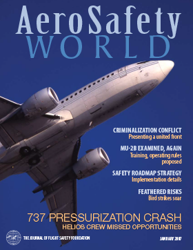 AeroSafety World January 2007 Table of Contents