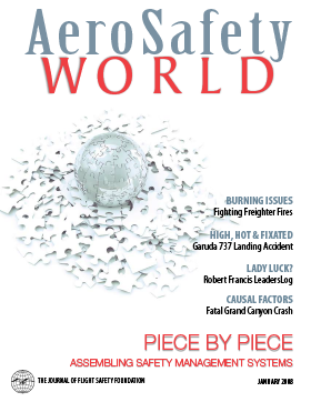 AeroSafety World January 2008 Table of Contents