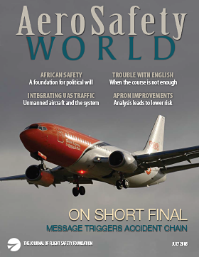 AeroSafety World July 2008 Table of Contents