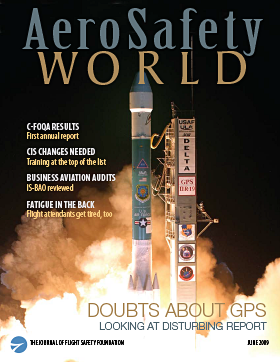 AeroSafety World June 2009 Table of Contents