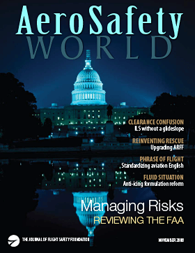 AeroSafety World November 2008 Table of Contents