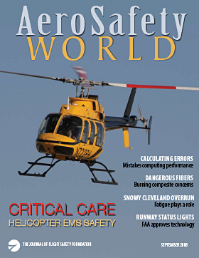 AeroSafety World September 2008 Table of Contents