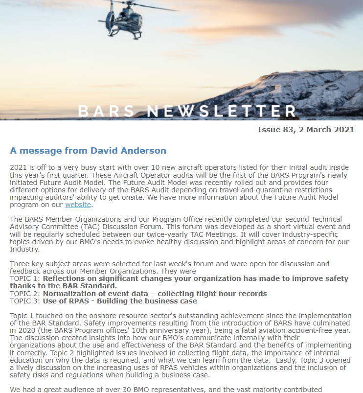 BARS PROGRAM- TAC Discussion Forum, Communication tools and more GOLD
