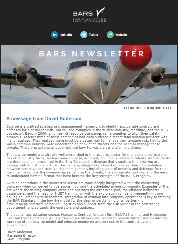 BARS PROGRAM- Bow-ties, Become a BARS Audit Company and training
