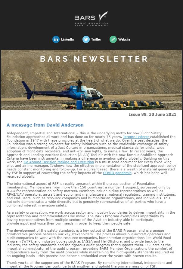 BARS PROGRAM- Independent, Impartial and International