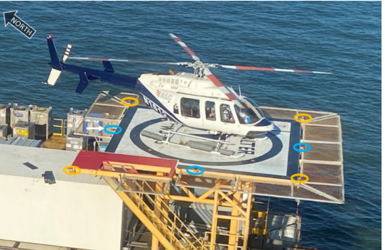 Rollover on a Helideck